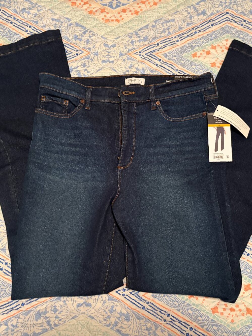 SOFIA JEANS BY SOFIA VERGARA MELISA FLARE SIZE 14 NWT